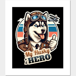 Husky Pilot Posters and Art